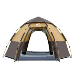 Hewolf 3-5 Person Automatic System Large Outdoor Camping Tent -Outdoor Gear Munwhite