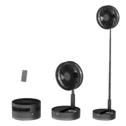 P10 Folding Retractable Camping Fan - Black -Outdoor Gear P10 5