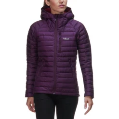 Rab Microlight Jacket Women's - Eggplant -Outdoor Gear QDA 95 EG 4