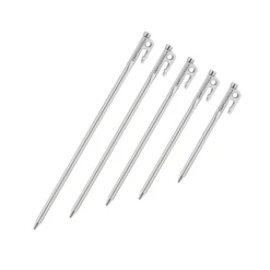 Campingmoon Stainless Steel Tent Pegs Silver 17 Campingmoon Stainless Steel Tent Pegs Silver -Outdoor Gear R30 8 3