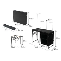 DoD Cooking King Table 11 DoD Cooking King Table -Outdoor Gear TB5 723 BK 5