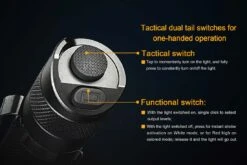 Fenix TK25 LED Flashlight RB Version Black -Outdoor Gear TK25RB Hunting Flashlight Switches