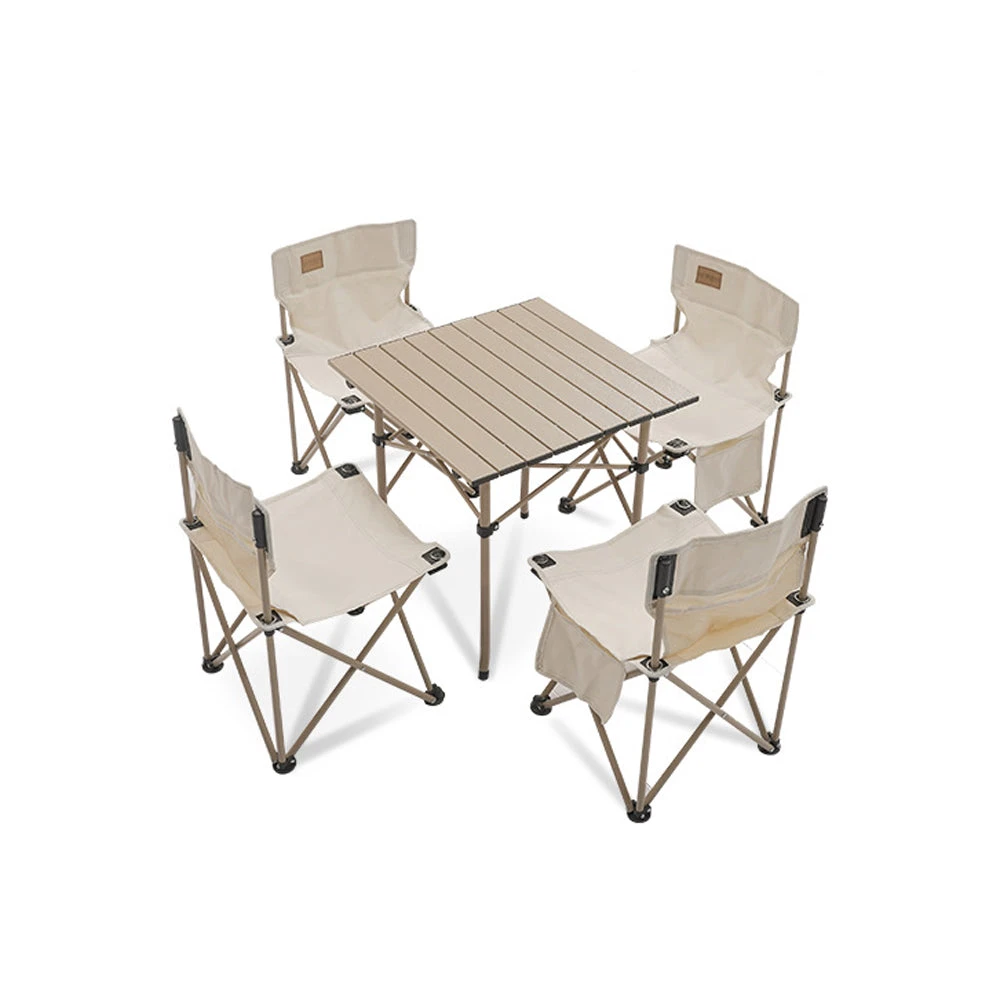 Adventurer Tanxianzhe Camping Table And Chairs Set - Khaki 1 Adventurer Tanxianzhe Camping Table And Chairs Set - Khaki