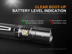 Fenix UC35 V2.0 XP-L HI V3 USB Rechargeable LED Flashlight 16 Fenix UC35 V2.0 XP-L HI V3 USB Rechargeable LED Flashlight -Outdoor Gear UC35 V2 flashlight Battery Level