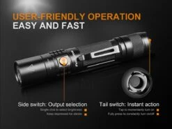 Fenix UC35 V2.0 XP-L HI V3 USB Rechargeable LED Flashlight 21 Fenix UC35 V2.0 XP-L HI V3 USB Rechargeable LED Flashlight -Outdoor Gear UC35 V2 flashlight Switches