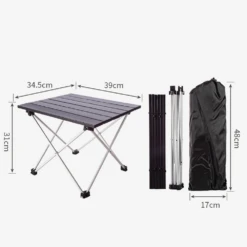 Camp Leader Aluminium Folding Table Black -Outdoor Gear Untitled 4
