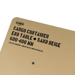 Cargo Container Small Camping Table End Table 29 Cargo Container Small Camping Table End Table -Outdoor Gear beige closeup