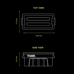 Thor Liter Mini Tote Box 2.5L -Outdoor Gear dimension 2.5L