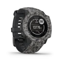 Garmin Instinct Tactical Camo GPS Smartwatch -Outdoor Gear instinct tractical camo graphite image 03