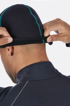 Rab Powerstretch Beanie - Black/Red Logo -Outdoor Gear qaa 11 pic02