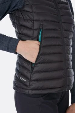 Rab Microlight Vest Women's Black/Seaglass -Outdoor Gear qda 97 pic04
