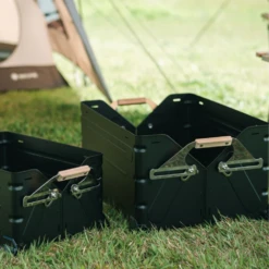 Snow Peak Stacking Shelf Container 50 Black Limited Edition -Outdoor Gear snowpeak2