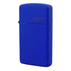 Zippo 1630ZL Slim Royal Blue Matte With Zippo Logo - Refillable Windproof Lighter -Outdoor Gear zippo 1630 5