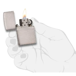 Zippo 200 Classic Brushed Chrome - Refillable Windproof Lighter -Outdoor Gear zippo 200 2