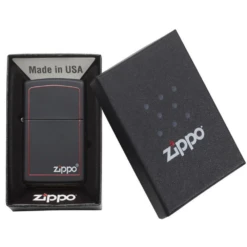 Zippo 218ZB Classic Black And Red Zippo - Refillable Windproof Lighter -Outdoor Gear zippo 218zb 2