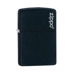 Zippo 218ZL Black Matte With Zippo Logo - Refillable Windproof Lighter -Outdoor Gear zippo 218zl 2