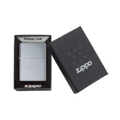 Zippo 230 Brushed Chrome Vintage With Slashes - Refillable Windproof Lighter -Outdoor Gear zippo 230 4