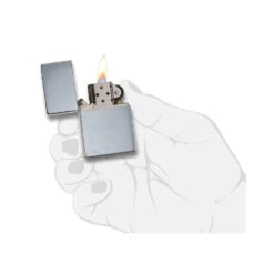 Zippo 230 Brushed Chrome Vintage With Slashes - Refillable Windproof Lighter -Outdoor Gear zippo 230 5